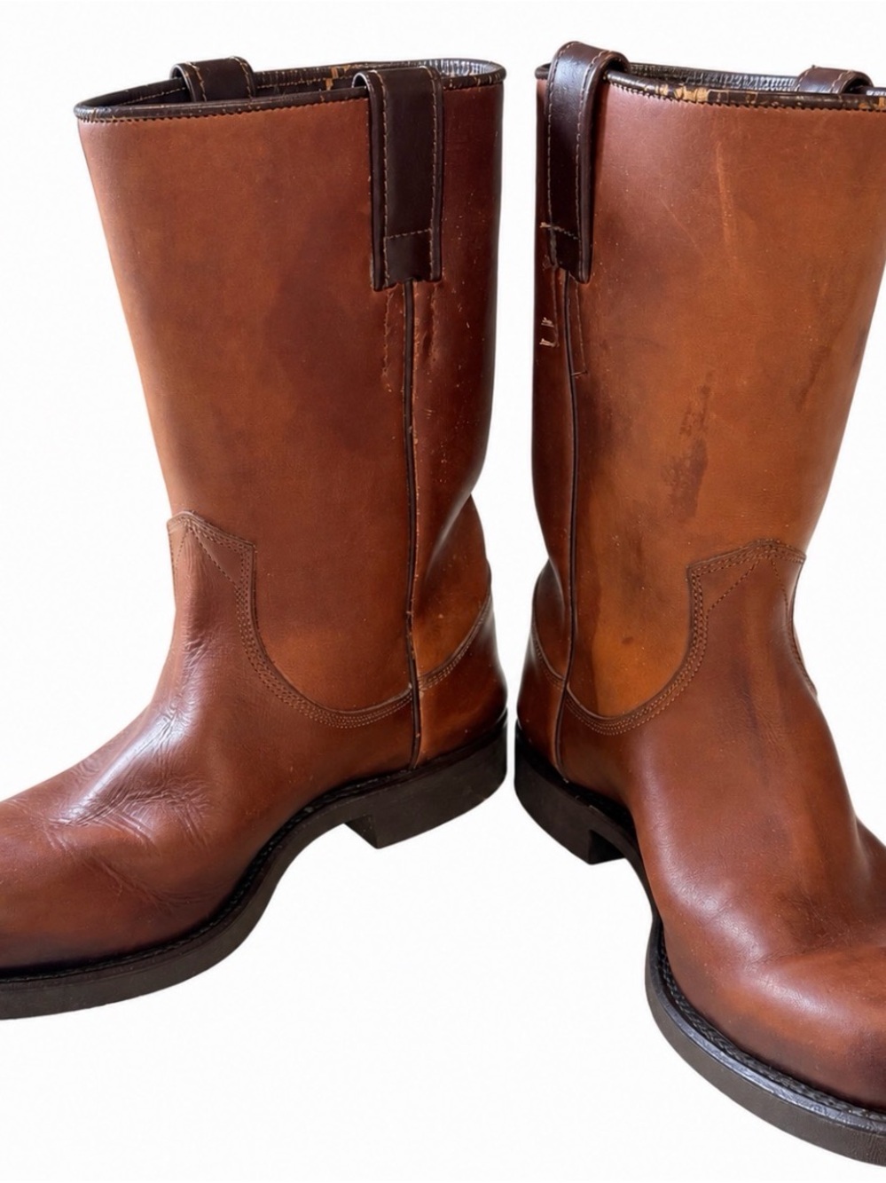 Vintage R.M.Williams Leather Boots Oil Tanned Brown AU3